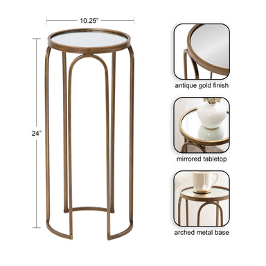 Drink Table Gold 11x11x24 2