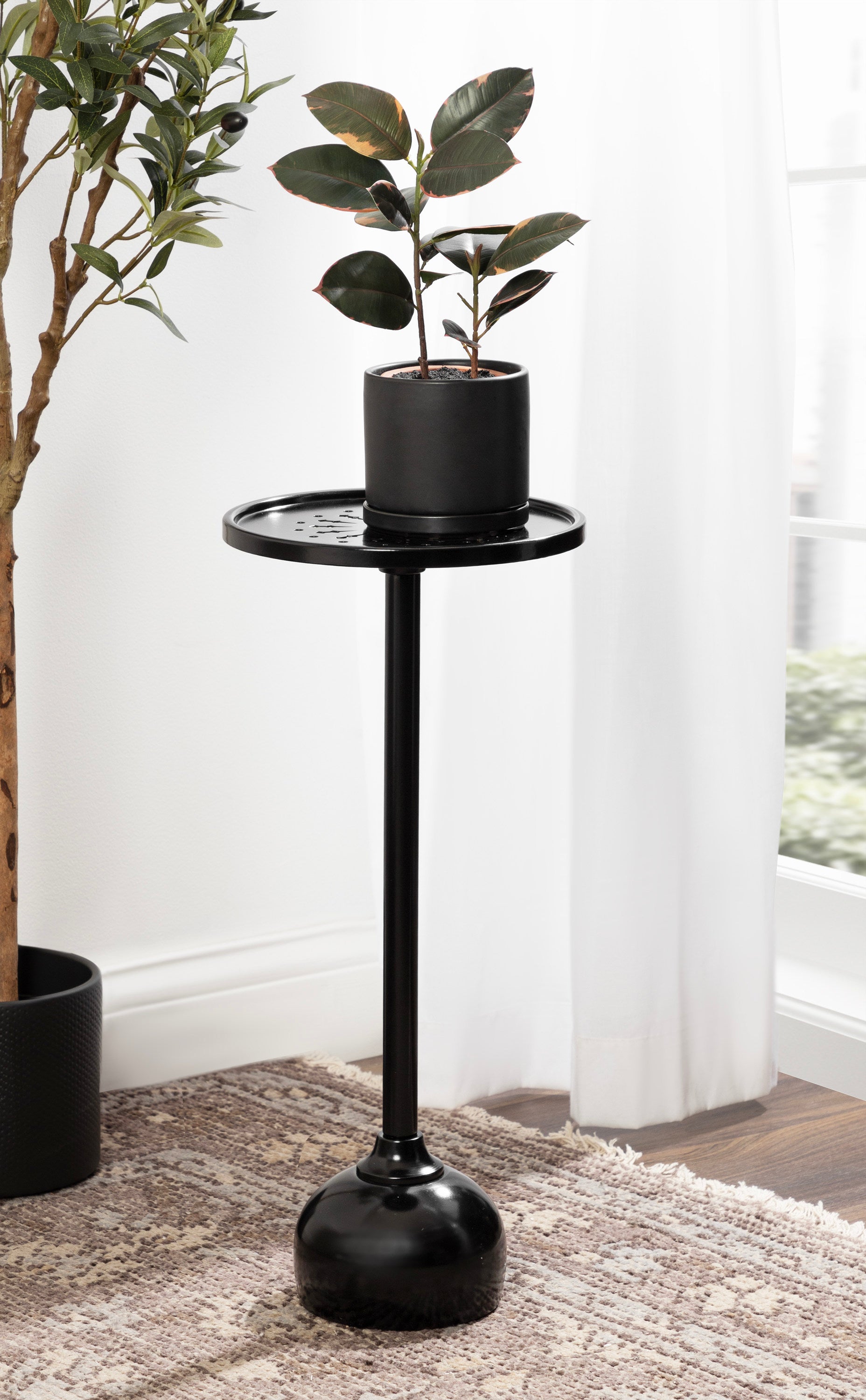Drink Table Black 10x10x23 8