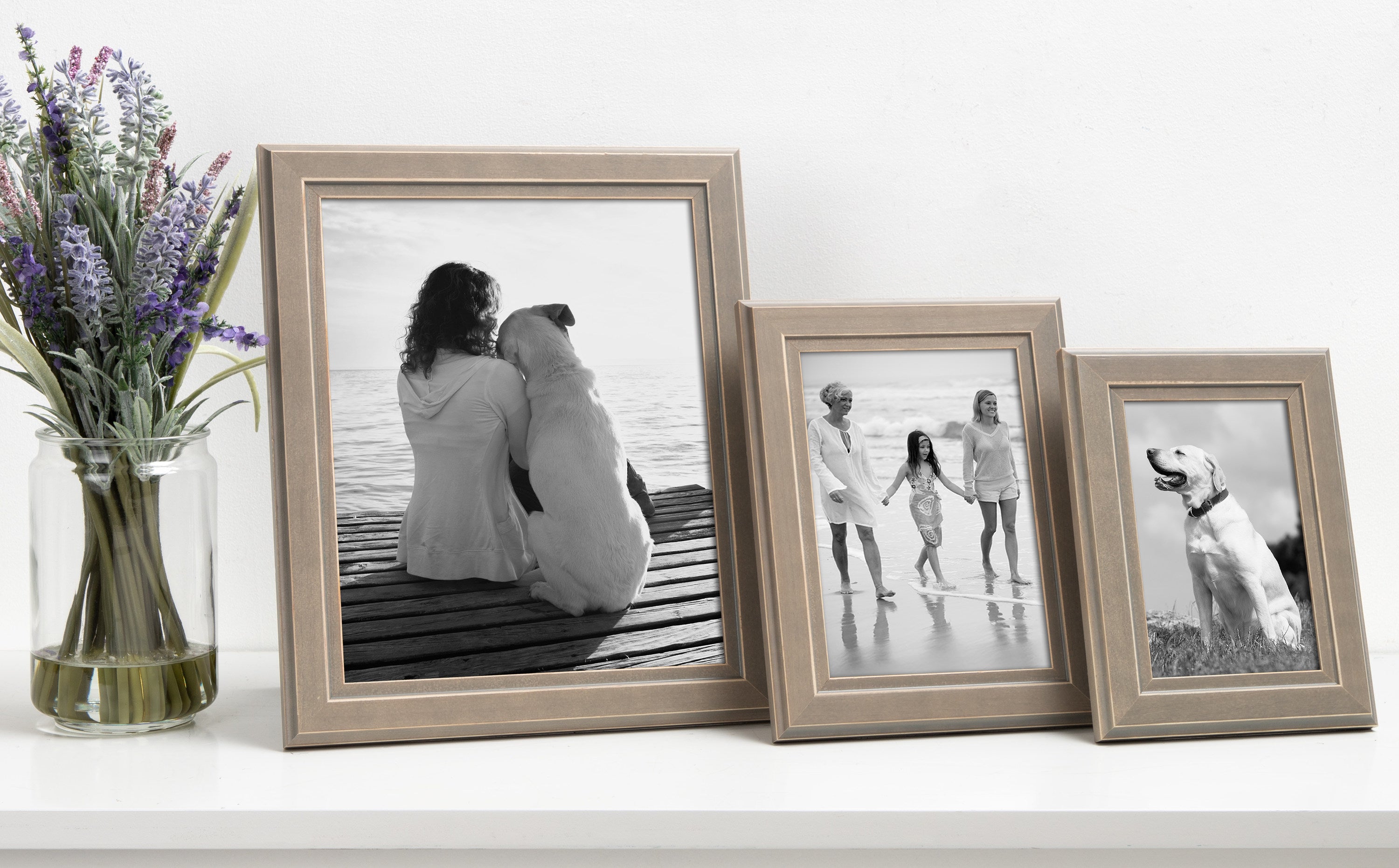 Tabletop Frame Distressed Gray 8x10 7