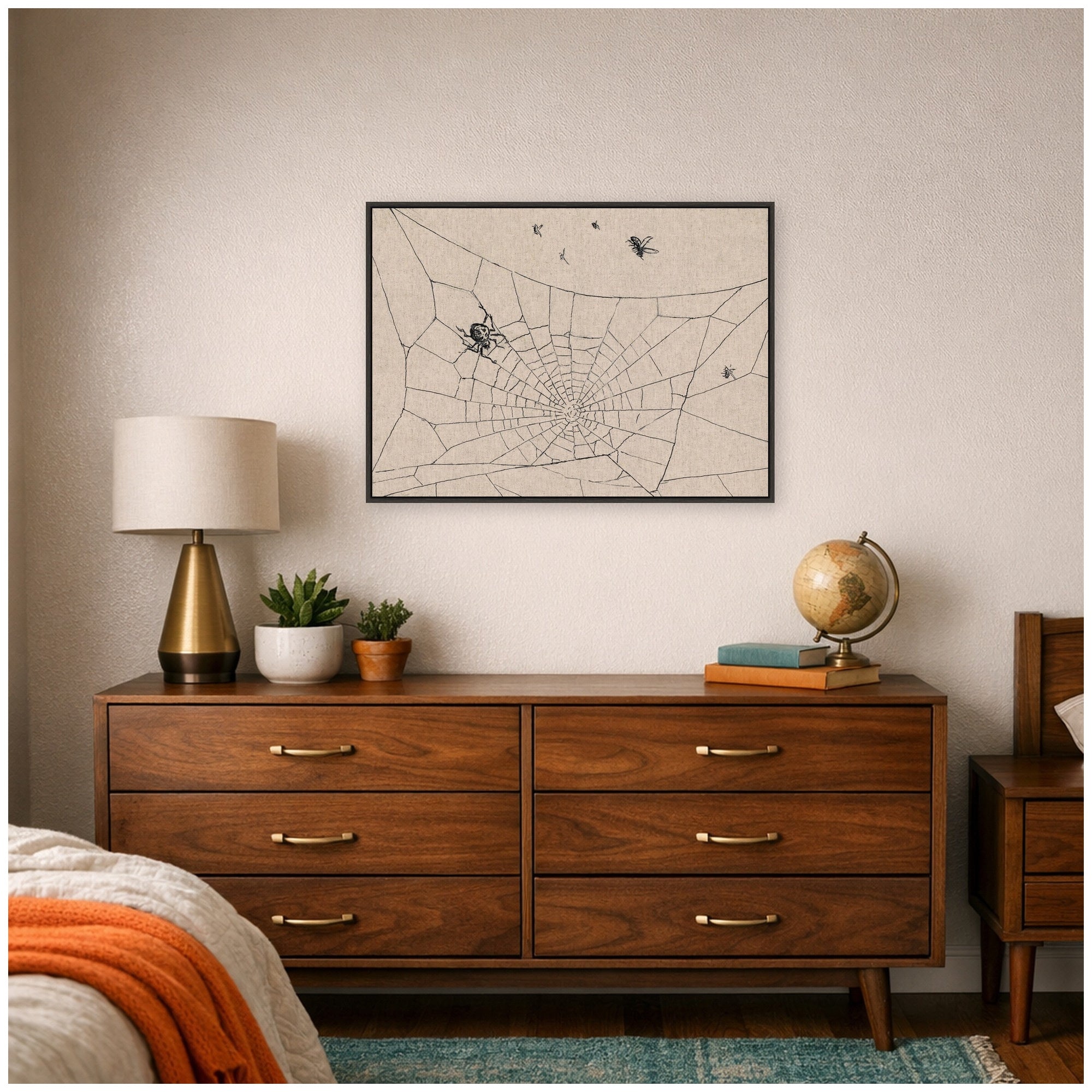 Framed Canvas 38x28 Sylvie Dark Gray 5