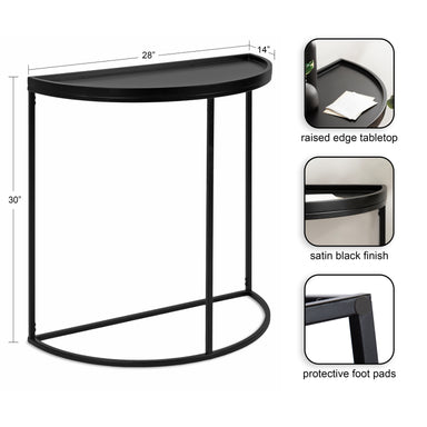 Console Table Black 28x14x30 2