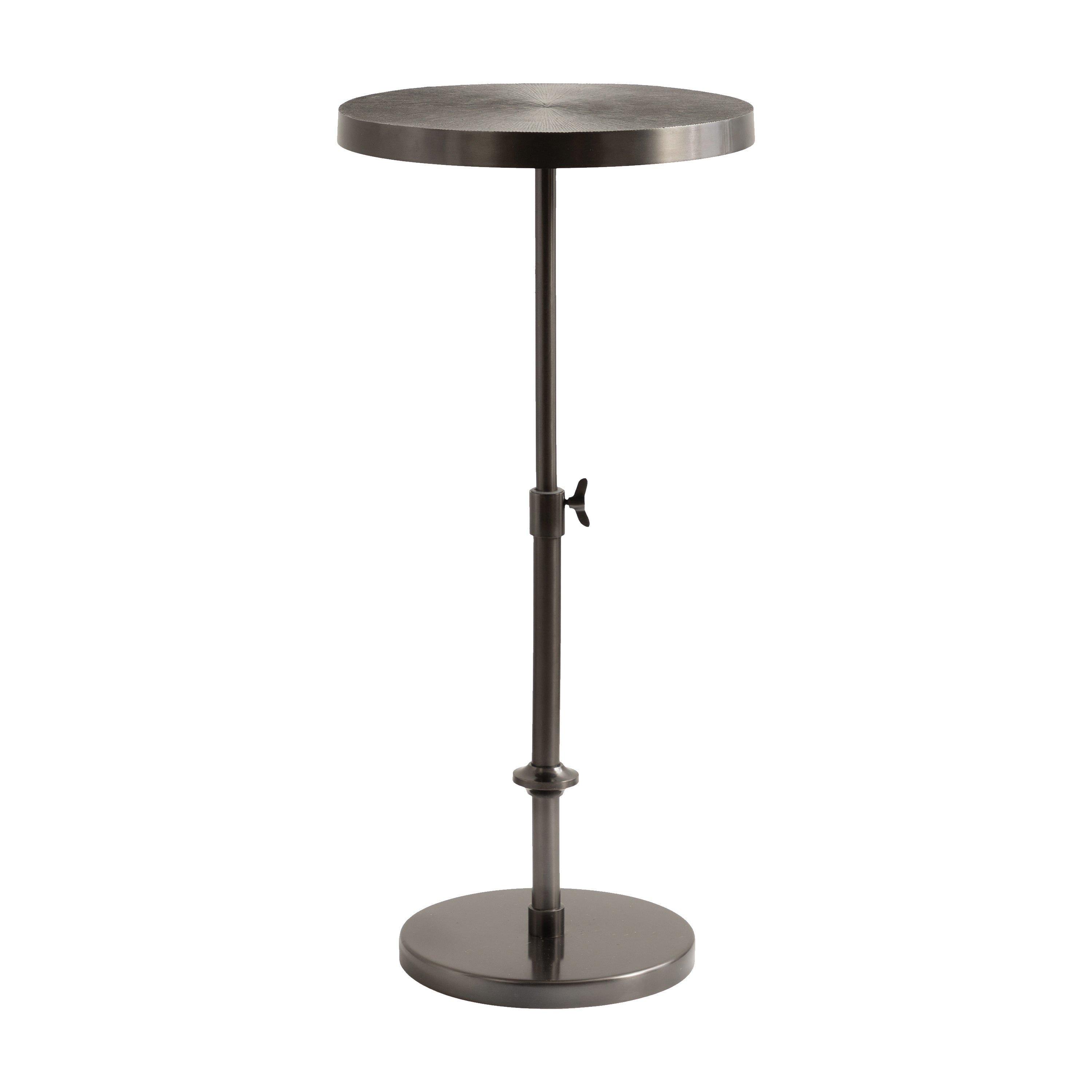 Drink Table Pewter 14x14x30 6