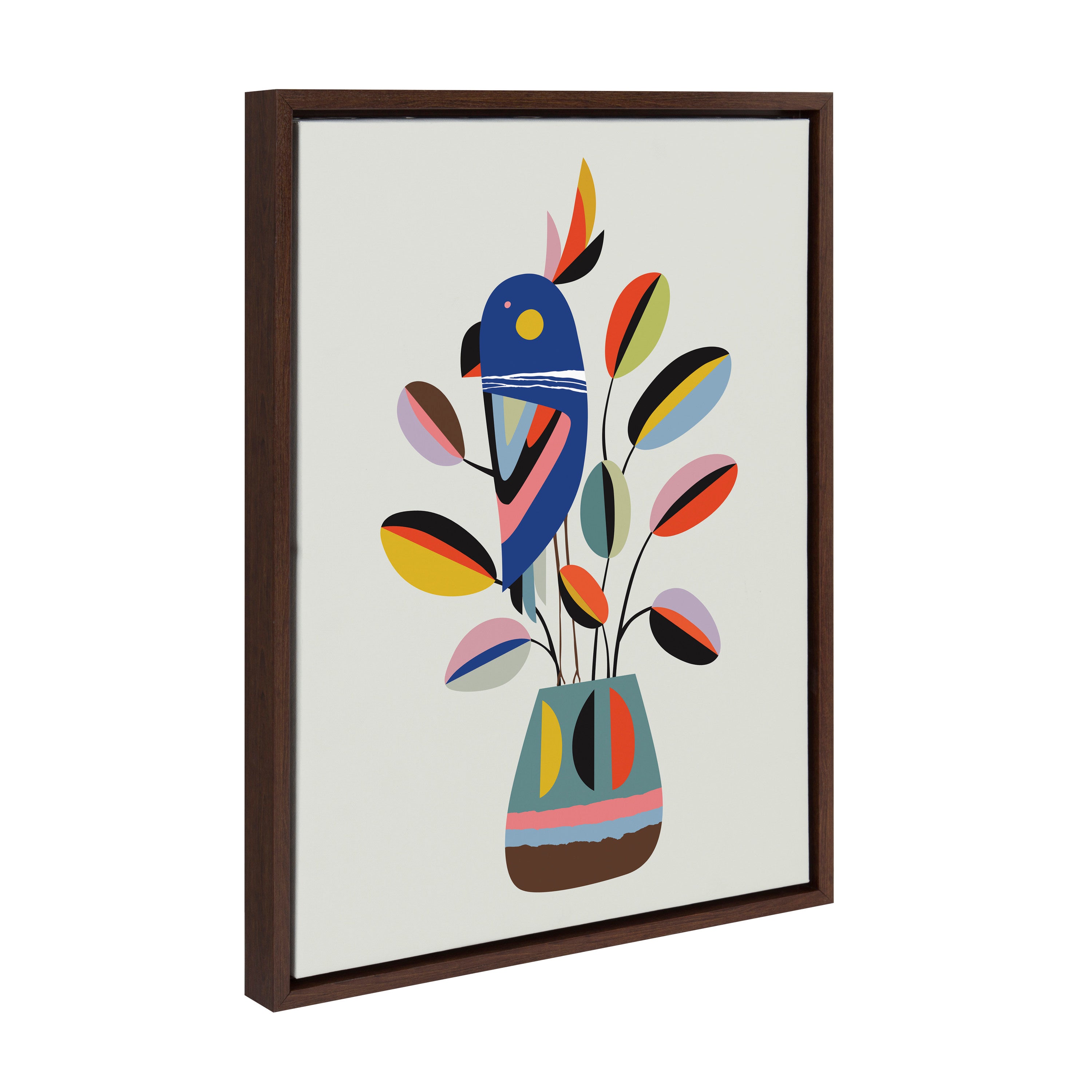 Sylvie Rubber Plant Framed Canvas by Rachel Lee of My Dream Wall