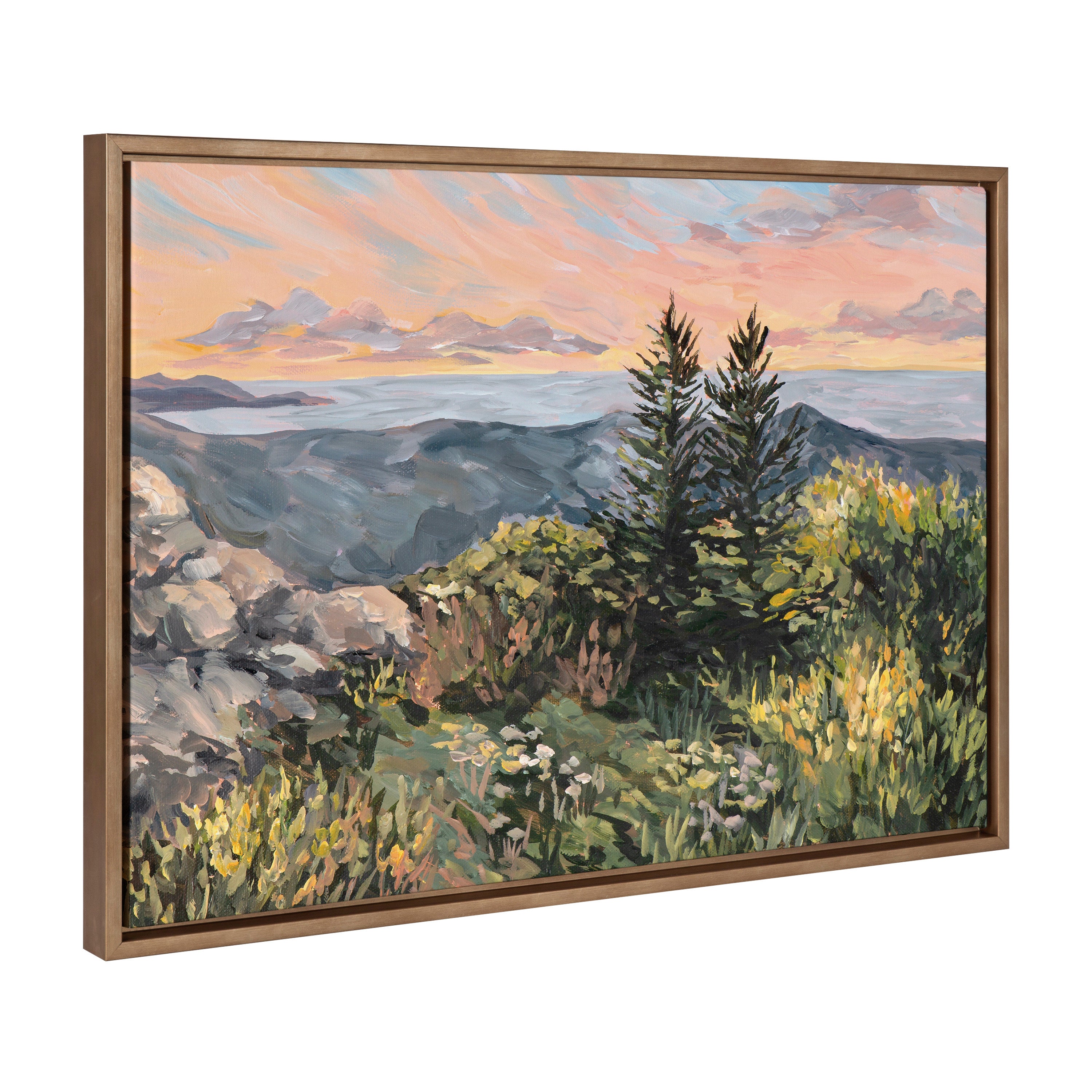 Framed Canvas 23x33 Sylvie Dark Gold 1