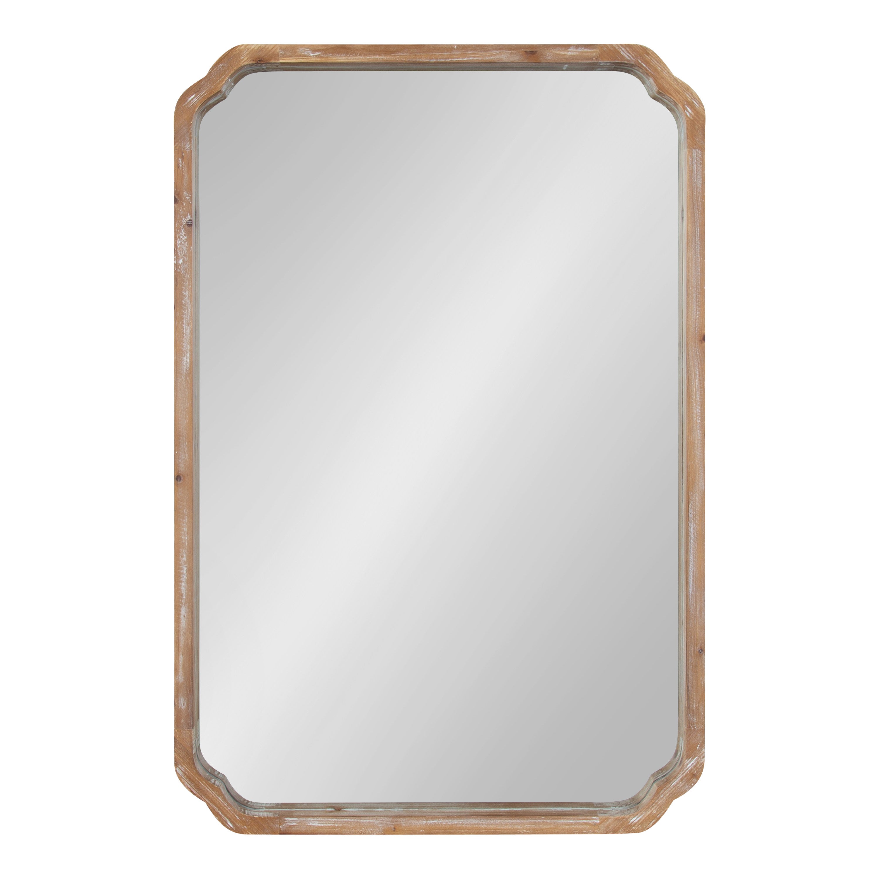 Scallop Mirror Rustic Brown 24x36 2