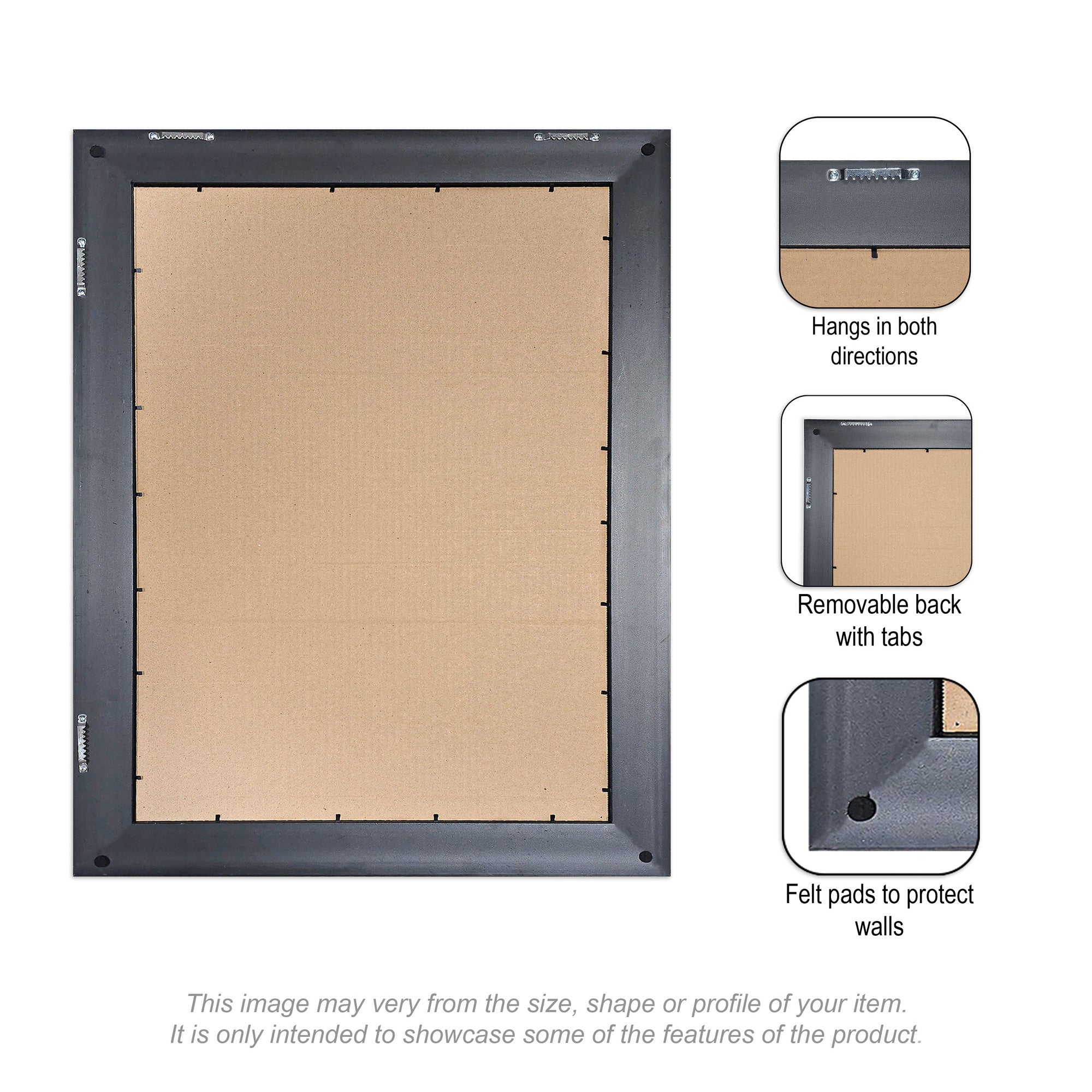 Wall Frame Belvedere Bronze 10x18 matted to 5x7 4