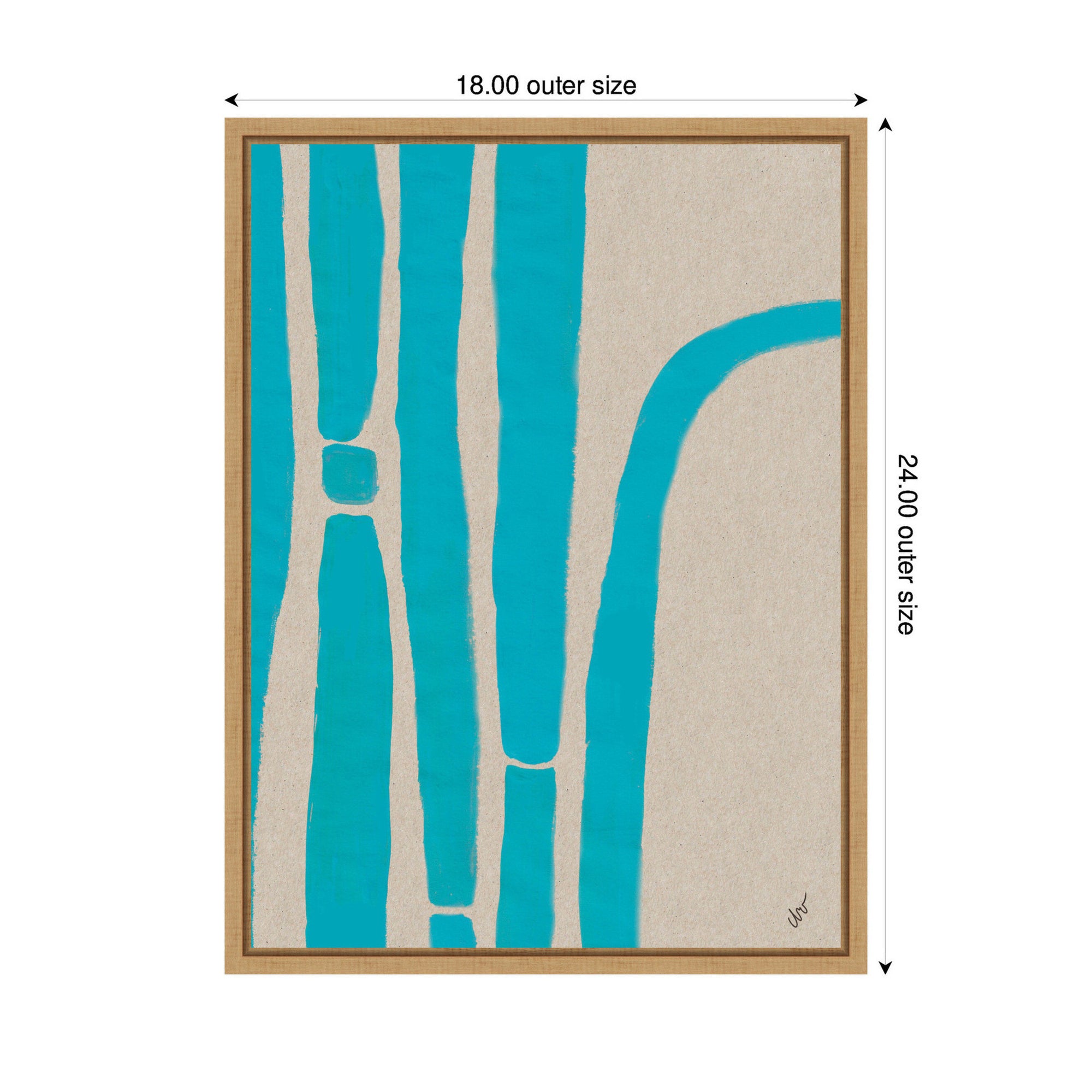 Framed Canvas 18x24 Sylvie Natural 2