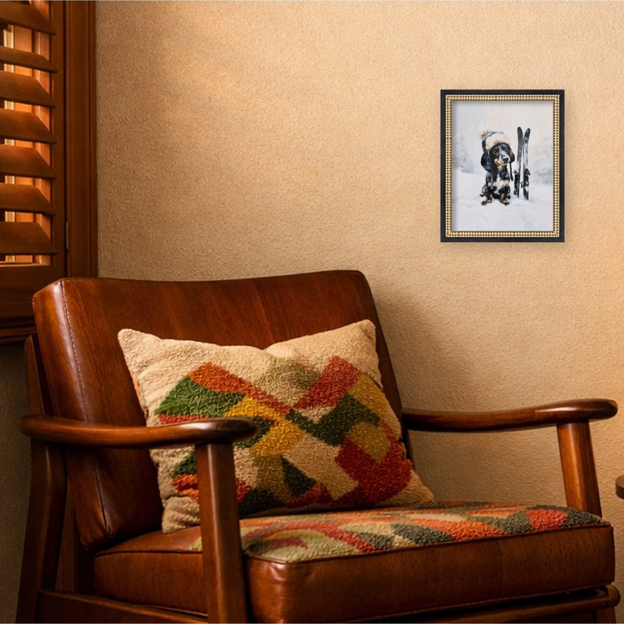 Mounted Canvas Castellan Black 13x16 6