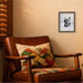 Mounted Canvas Castellan Black 13x16 6