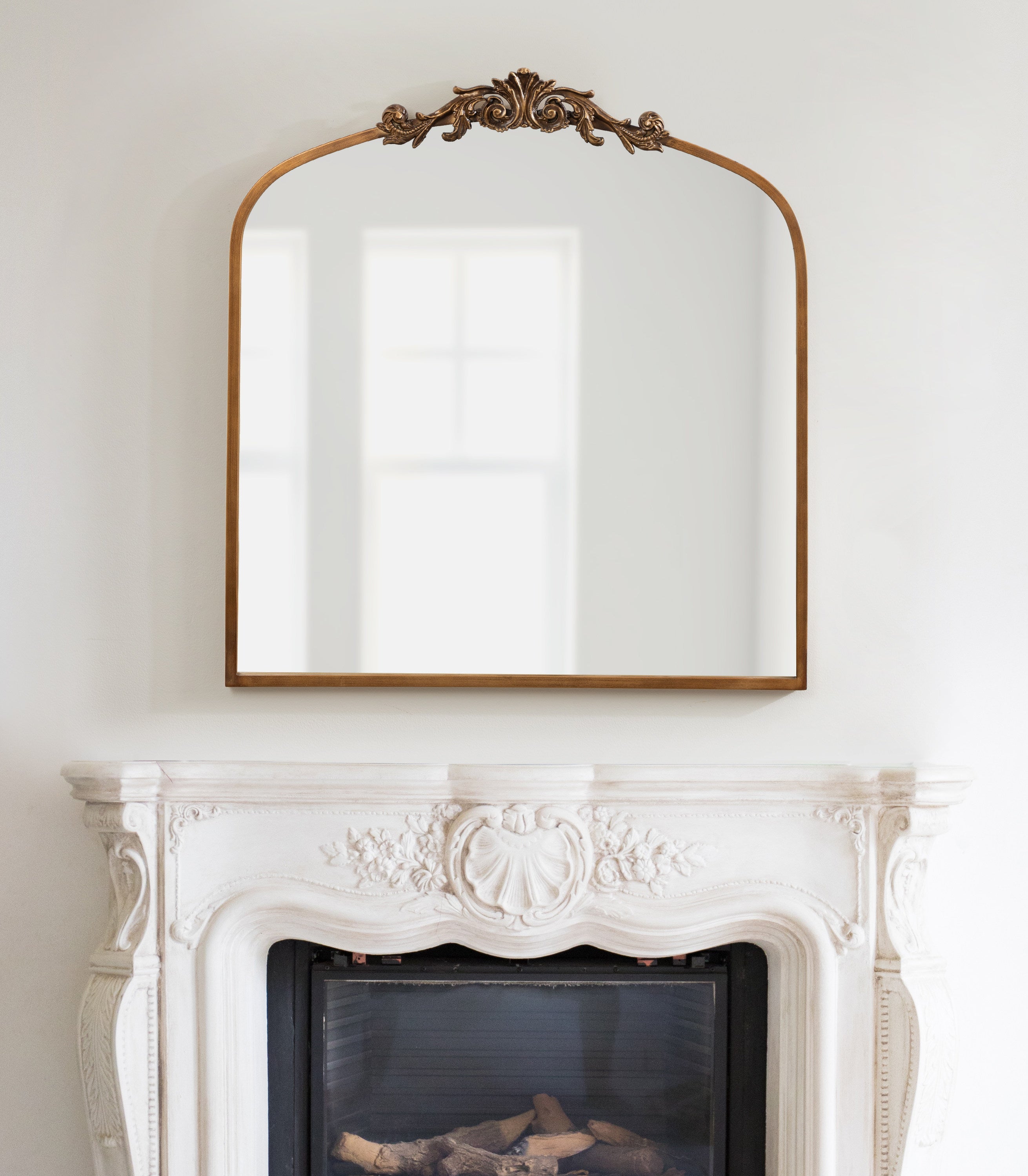 Arch Mirror 28x30 Gold 8