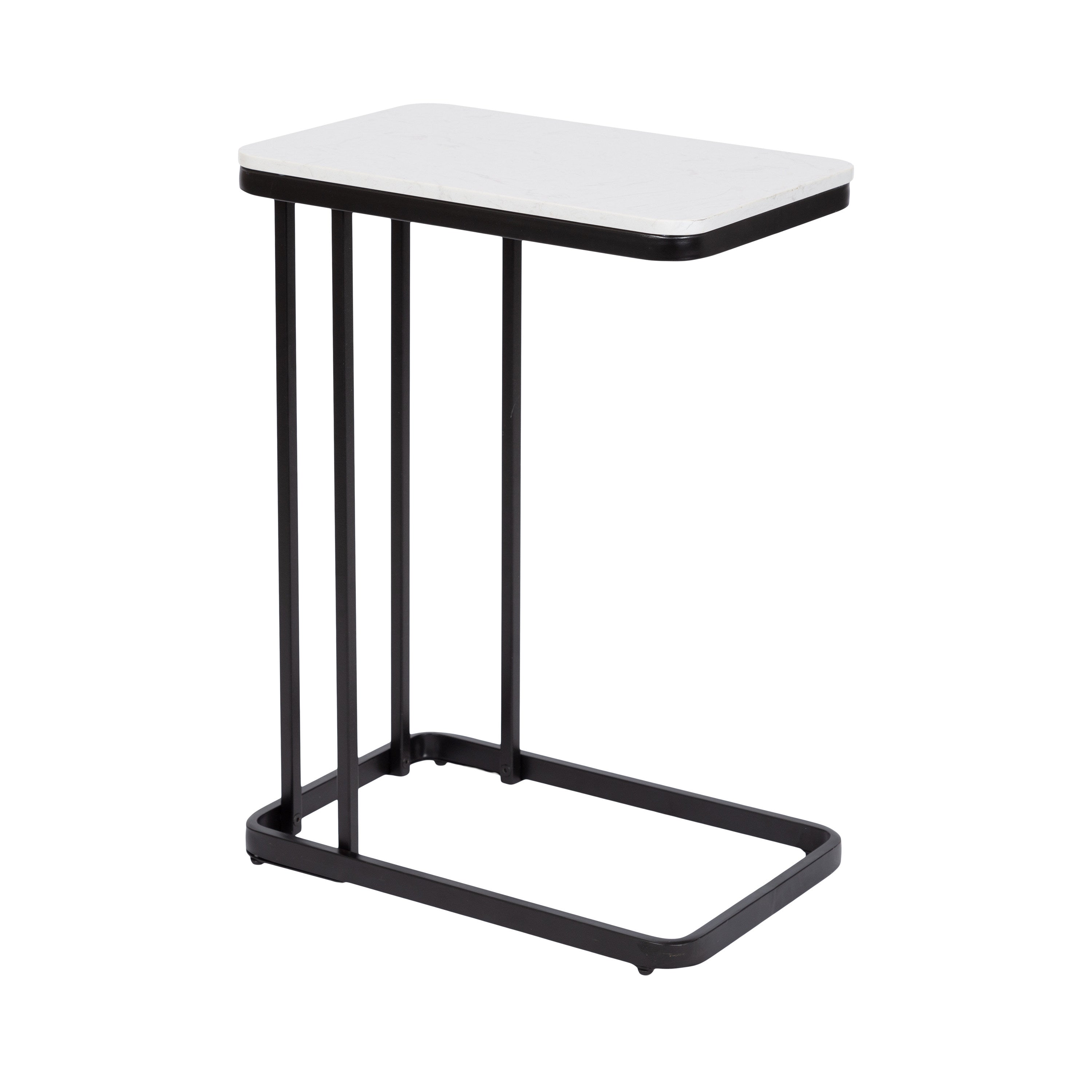 C Table Black White 12x19x27 1