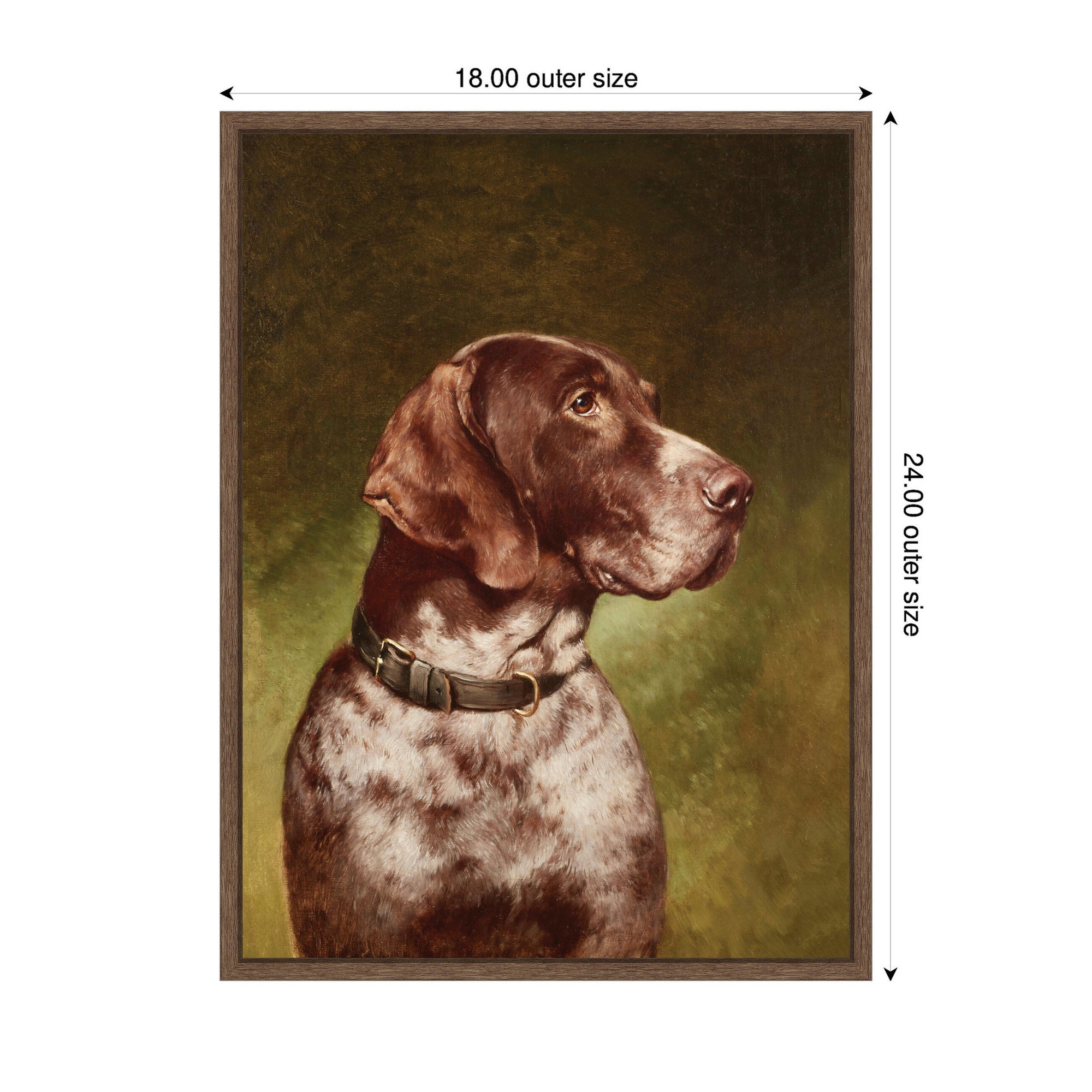 Framed Canvas 18x24 Sylvie Walnut 2