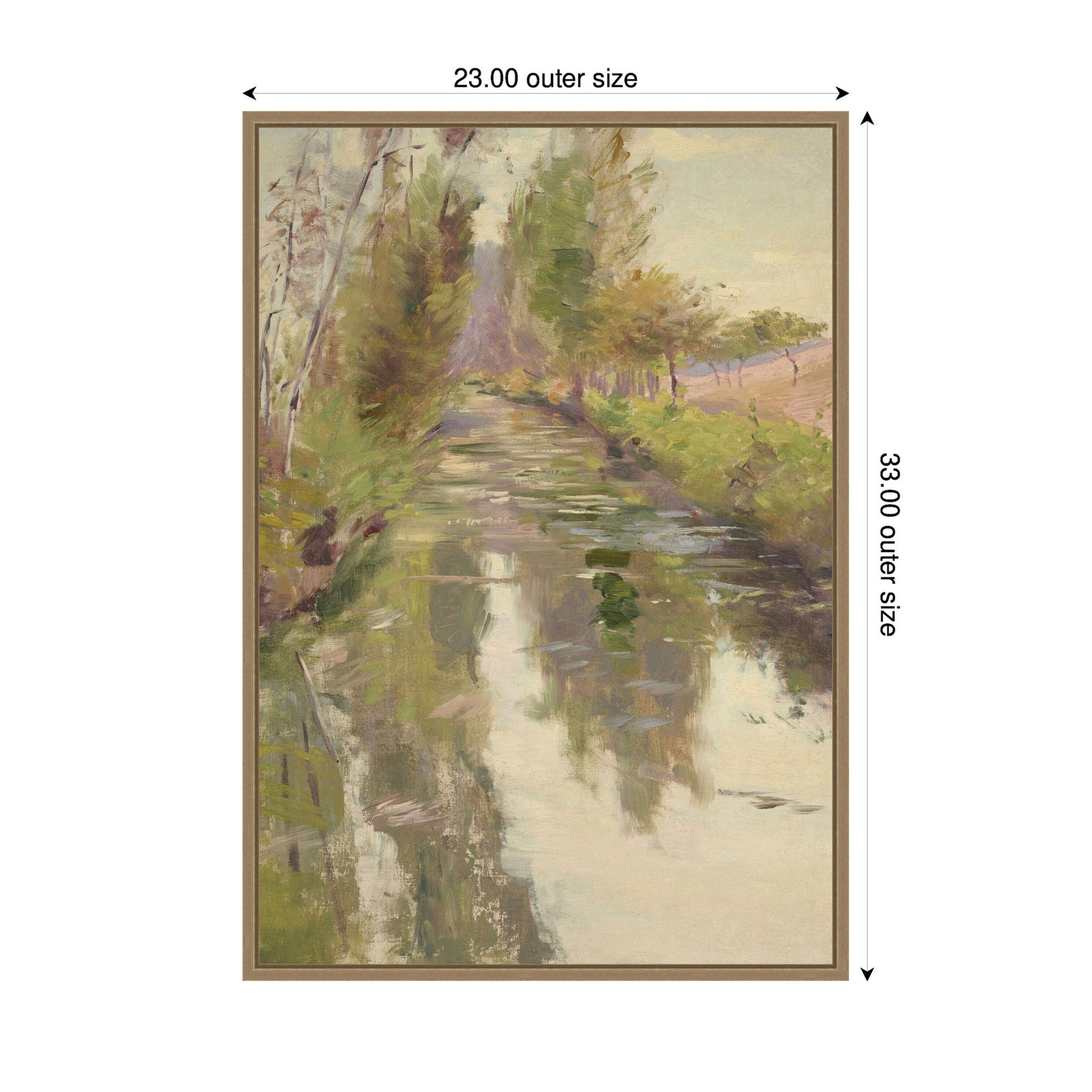 Framed Canvas 23x33 Sylvie Dark Gold 2