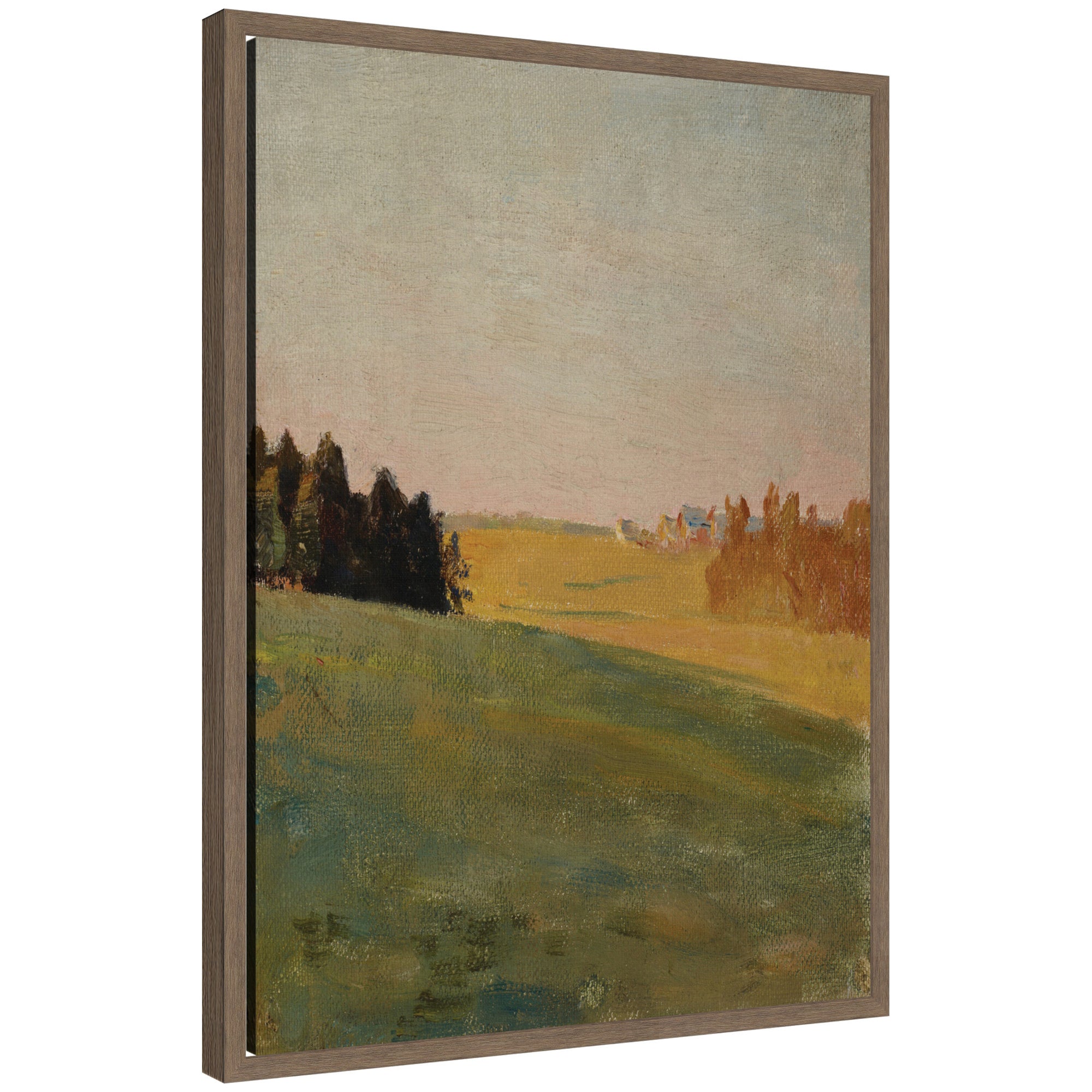 Framed Canvas 18 x 24 Sylvie Walnut 1