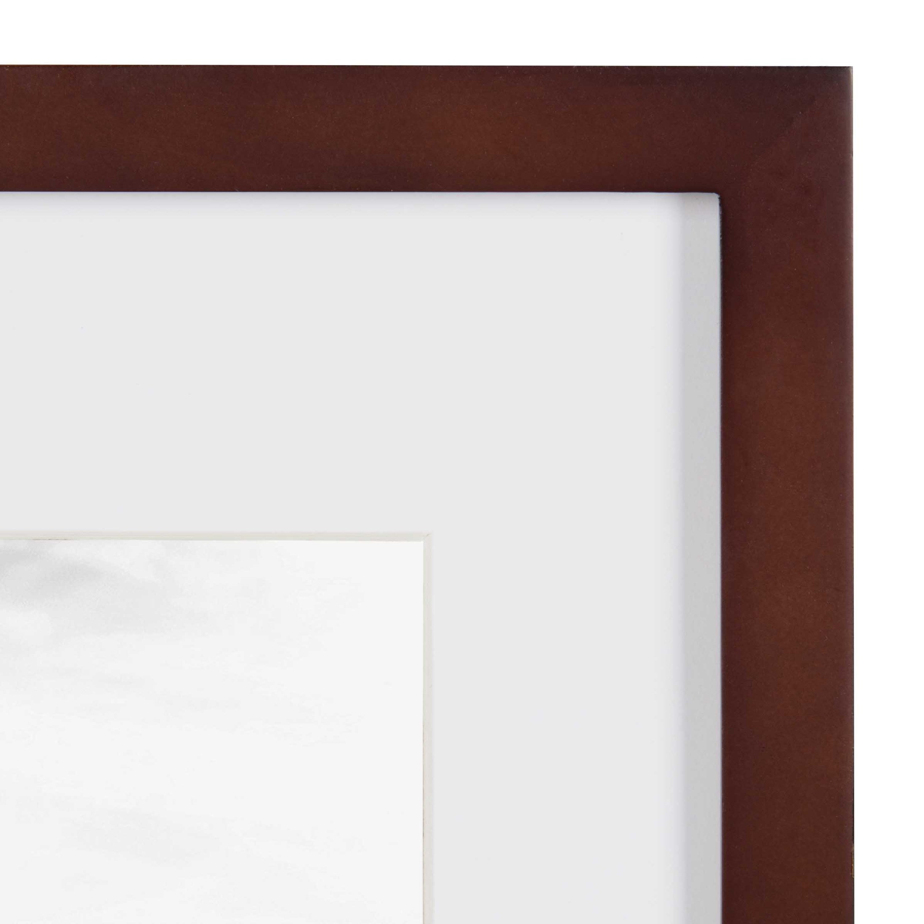 Wall Frame Walnut Brown 11x14 matted to 8x10 4