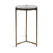 Side Table Clear Gold 13x13x24 1