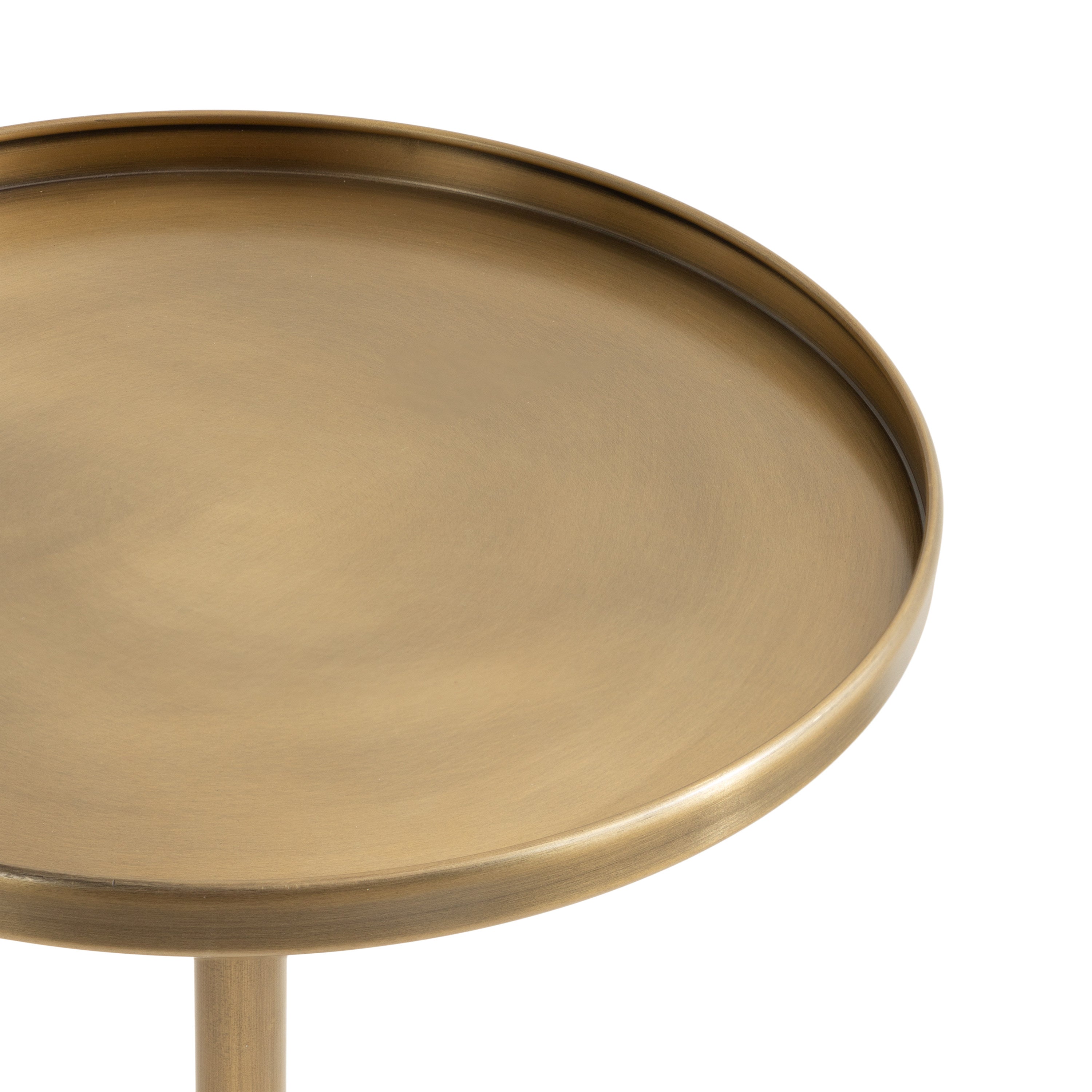Side Table Gold Black 14x14x24 3