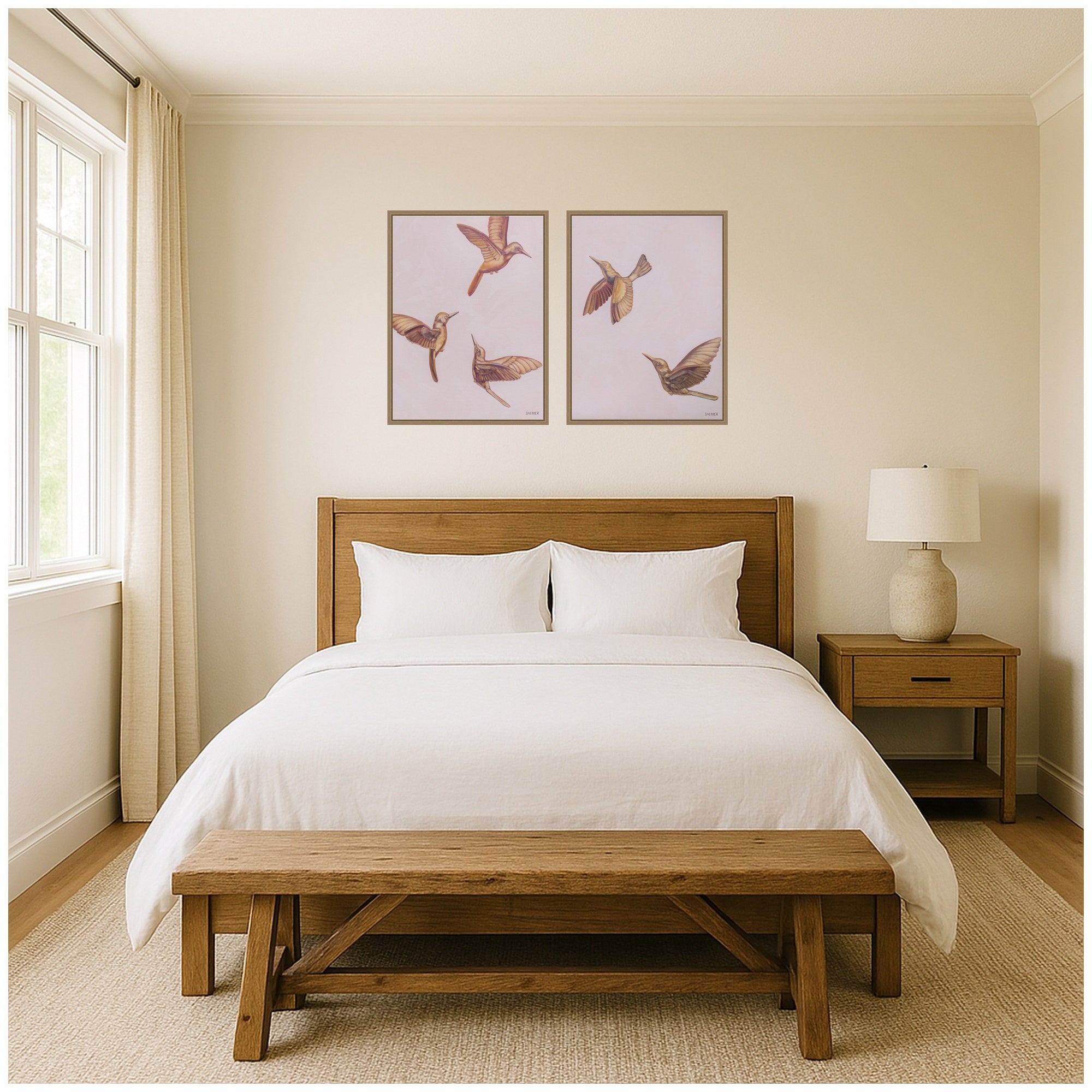 Art Set Sylvie Dark Gold 2 Piece Set 18x24 6