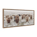 Framed Canvas Sylvie Dark Gold 18x40 1