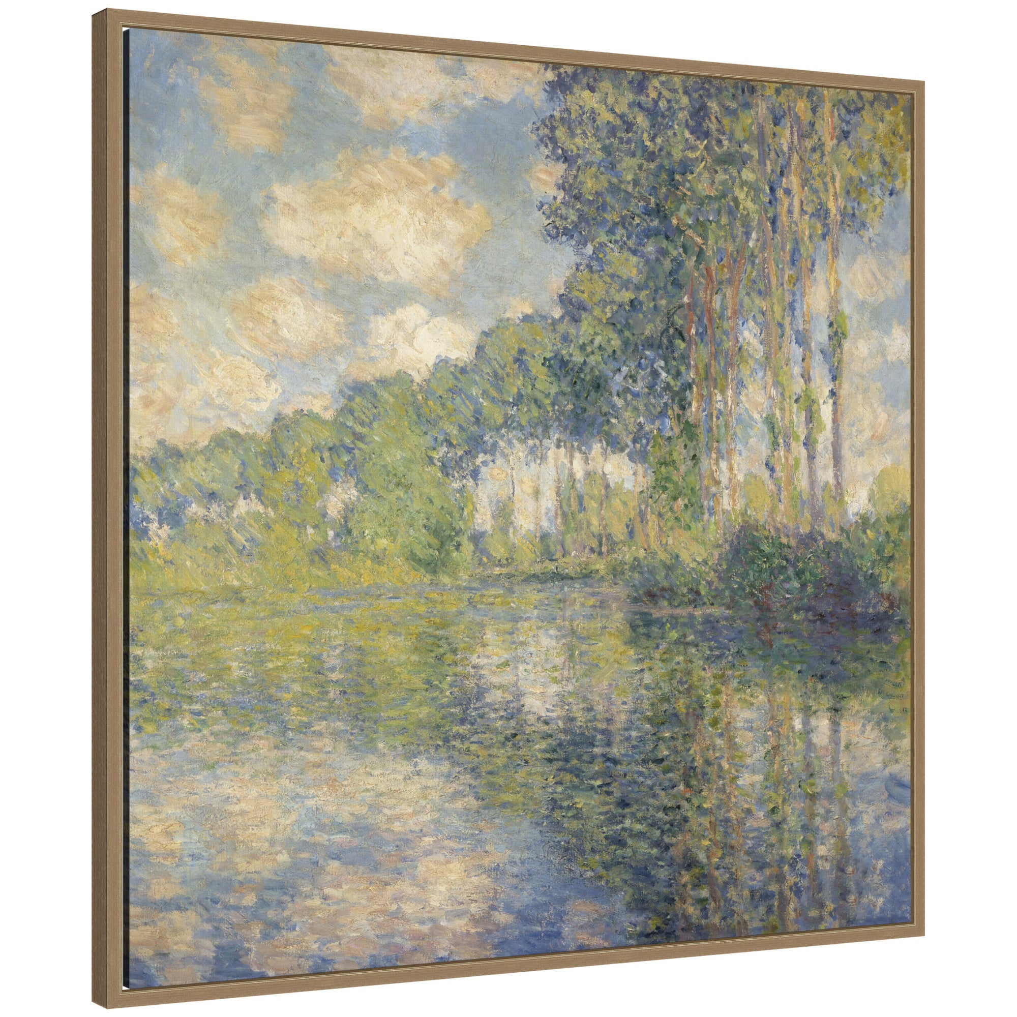 Framed Canvas 30x30 Sylvie Dark Gold 1