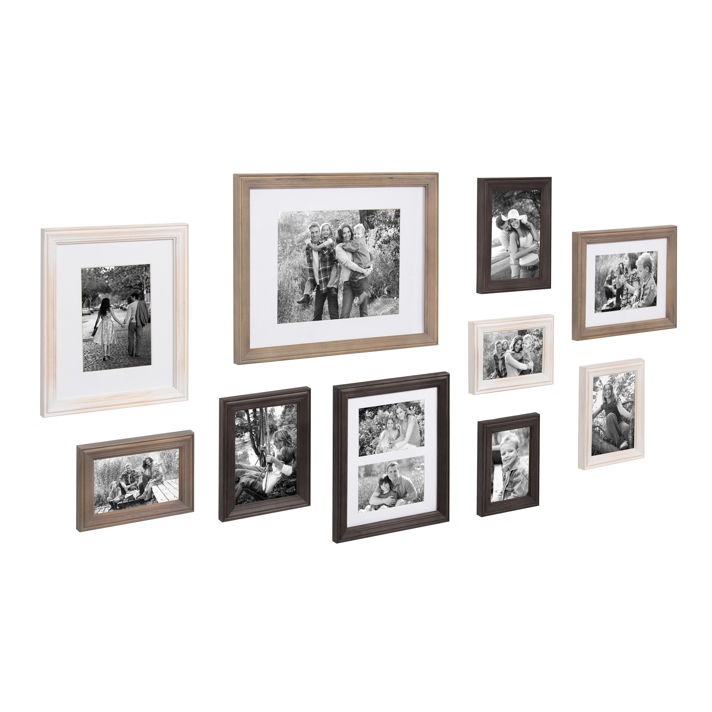 Frame Box Set Gray White 10 Piece 2