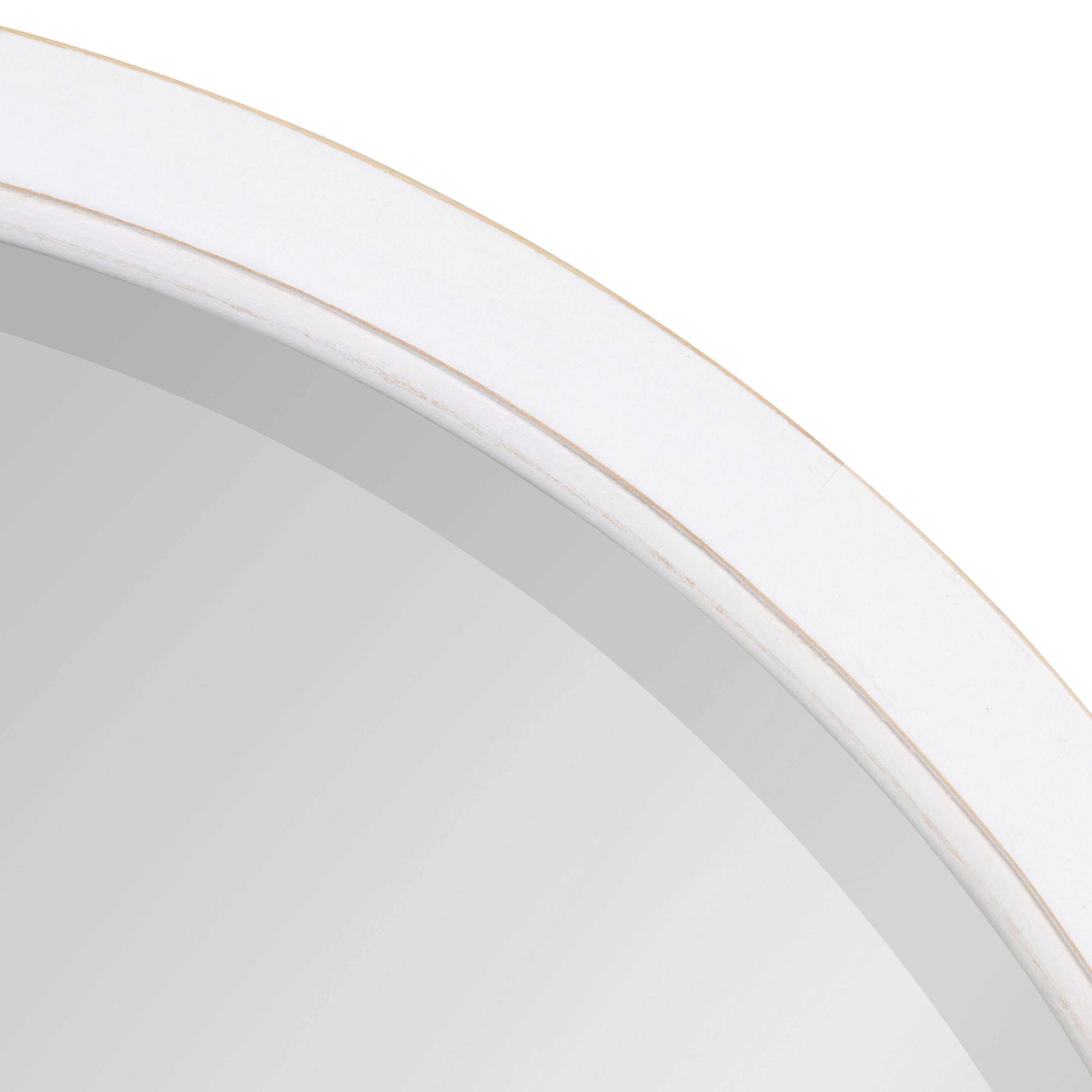Round Mirror White 32" Diameter 3