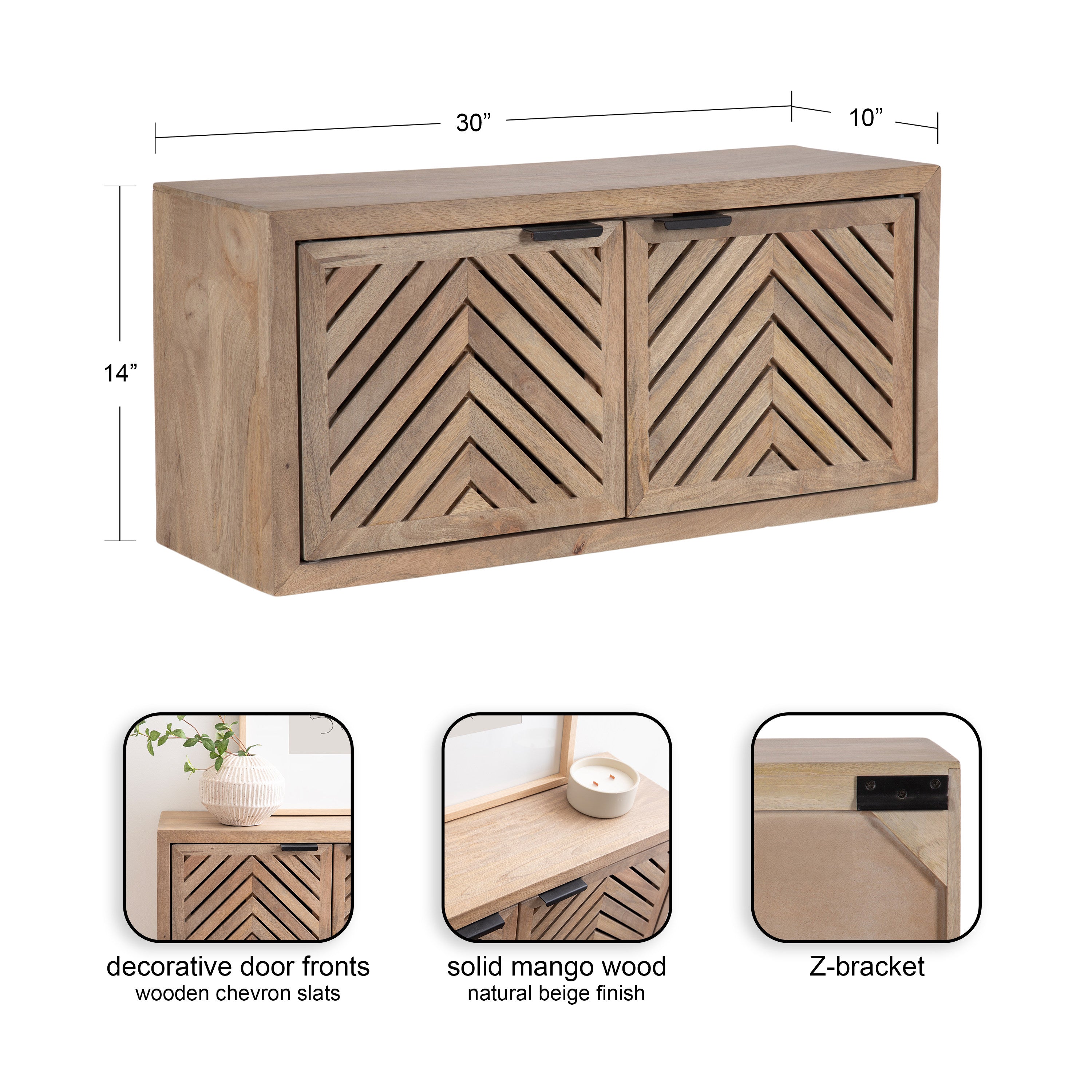 Cabinet Natural Beige 30x10x14 2