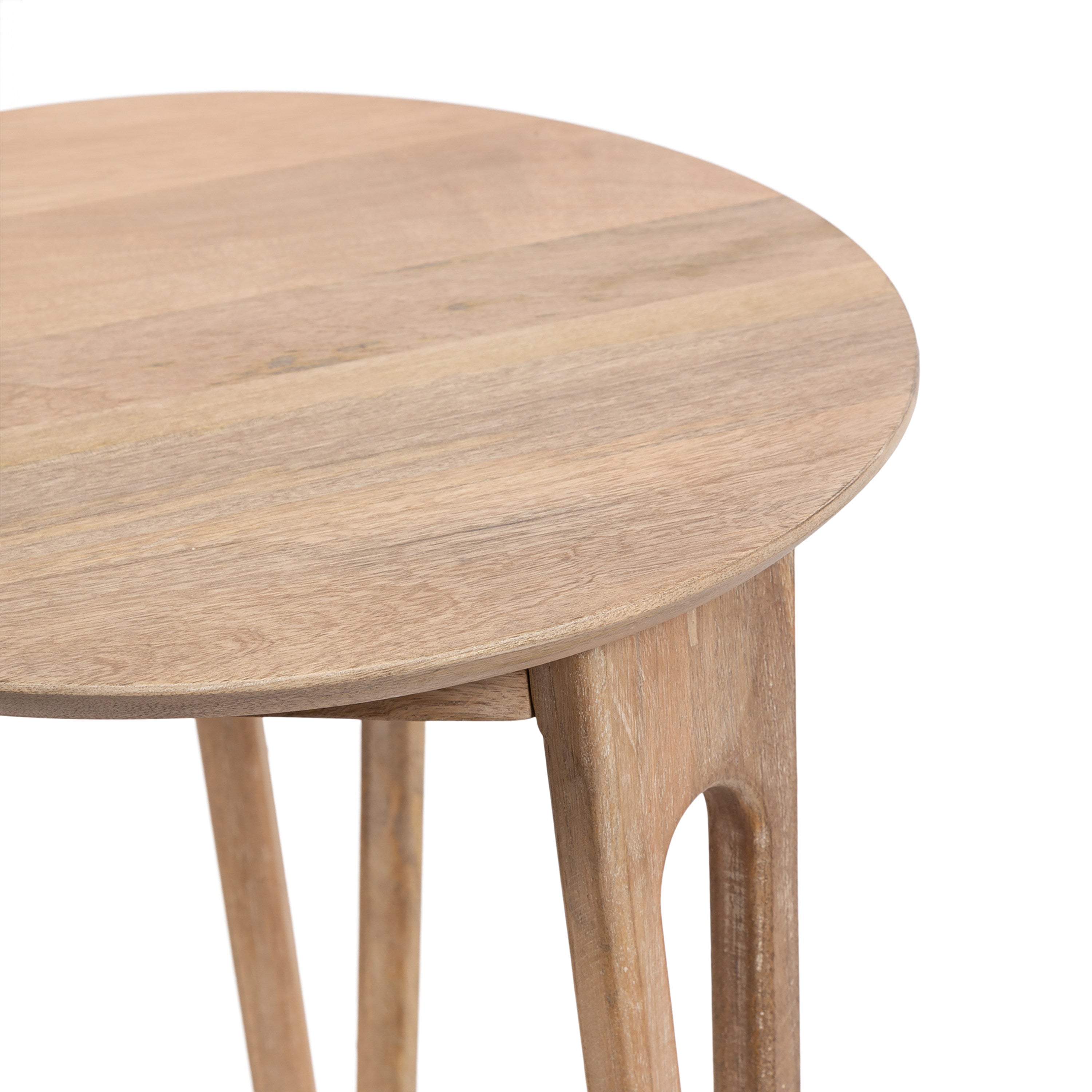 Side Table Natural Beige 16x16x22 3