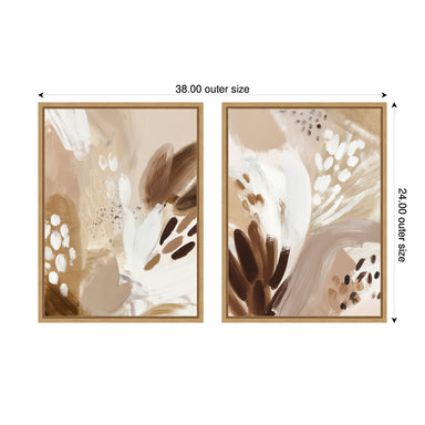Art Set 2 Piece Set 18x24 Sylvie Natural 2