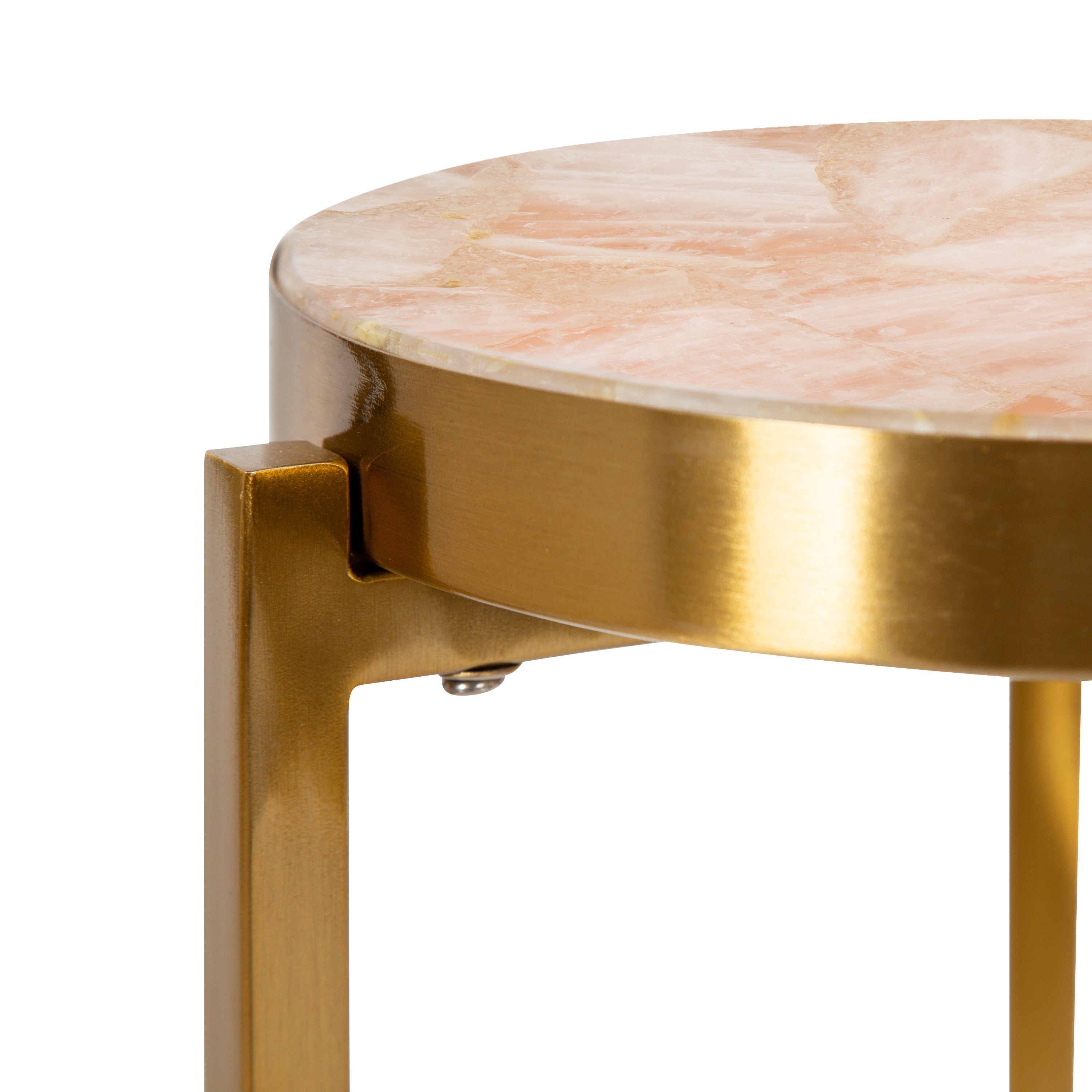 Drink Table Pink Gold 9x9x23 4