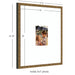 Wall Frame Belvedere Bronze 16x20 matted to 5x7 2