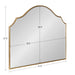 Arch Mirror Gold 32x28 5
