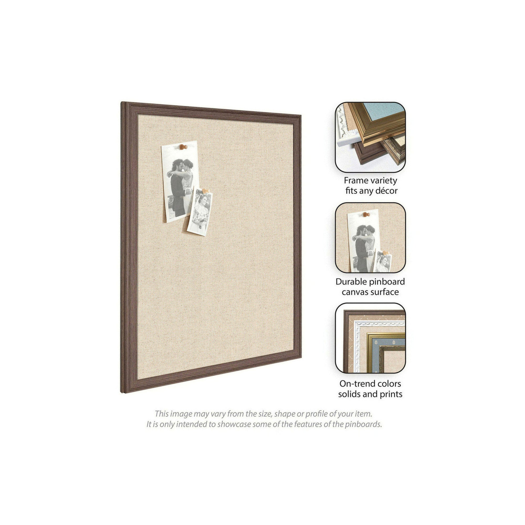 Pinboard 40x28 Accent Bronze Narrow 5