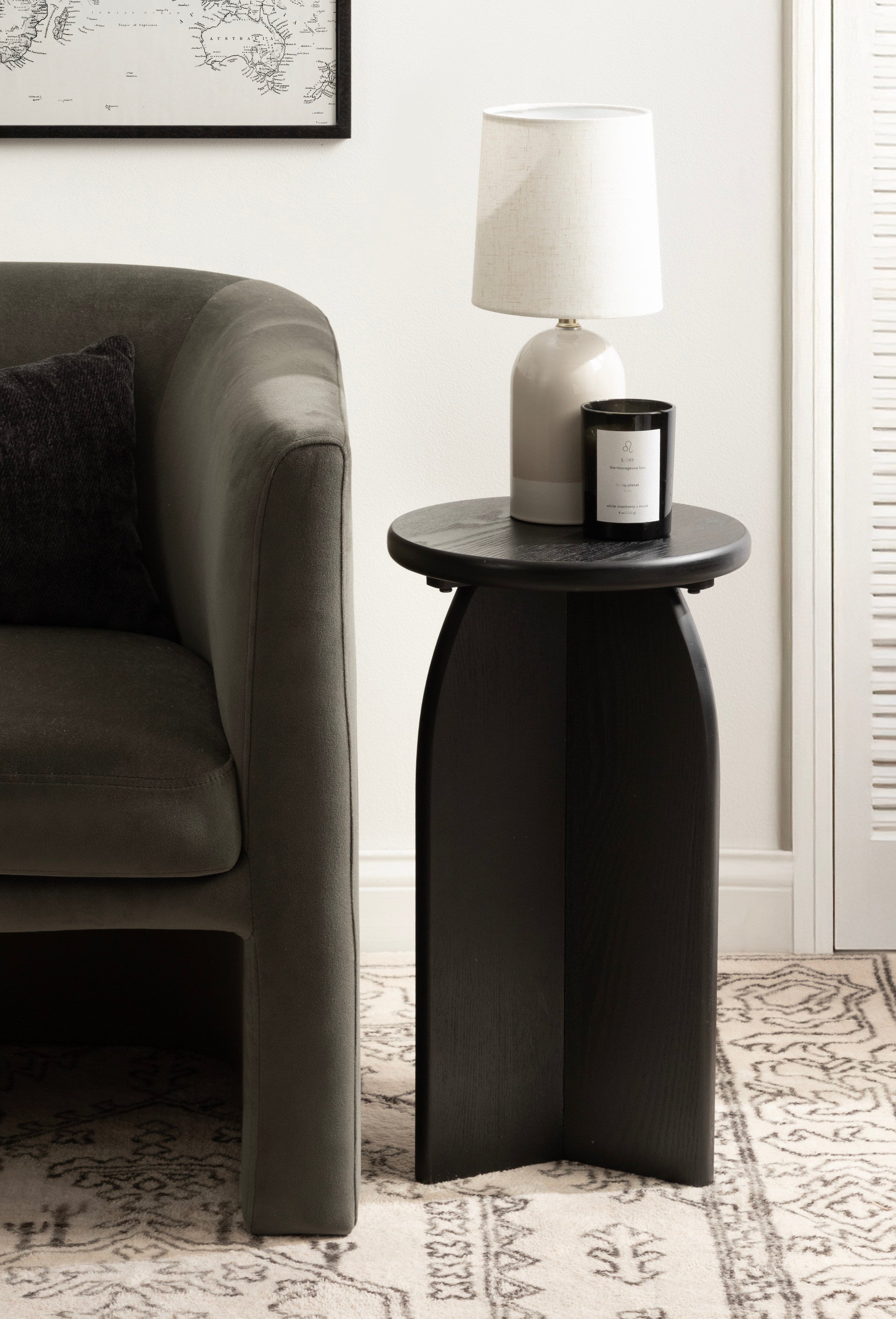 Drink Table Black 12x12x22 7