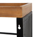 Storage Cart Natural Black 18x7x30 5