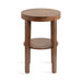 Side Table Walnut Brown 16x16x24 5