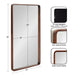 Rectangle Mirror Dark Brown 20x36 2