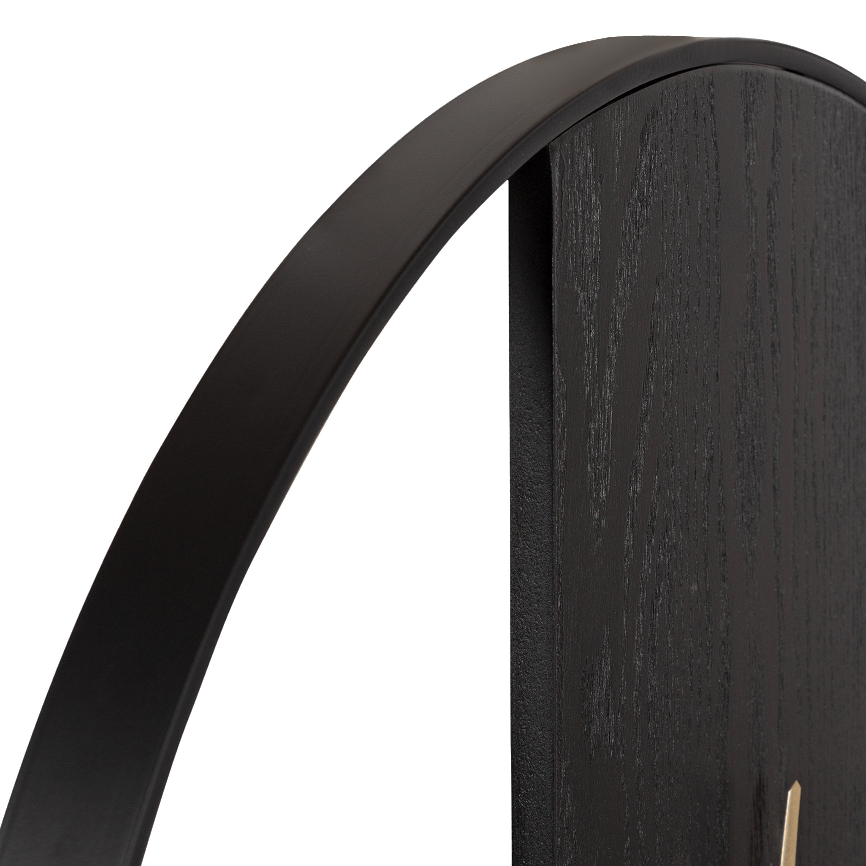 Wall Clock Black Gold 24" Diameter 6