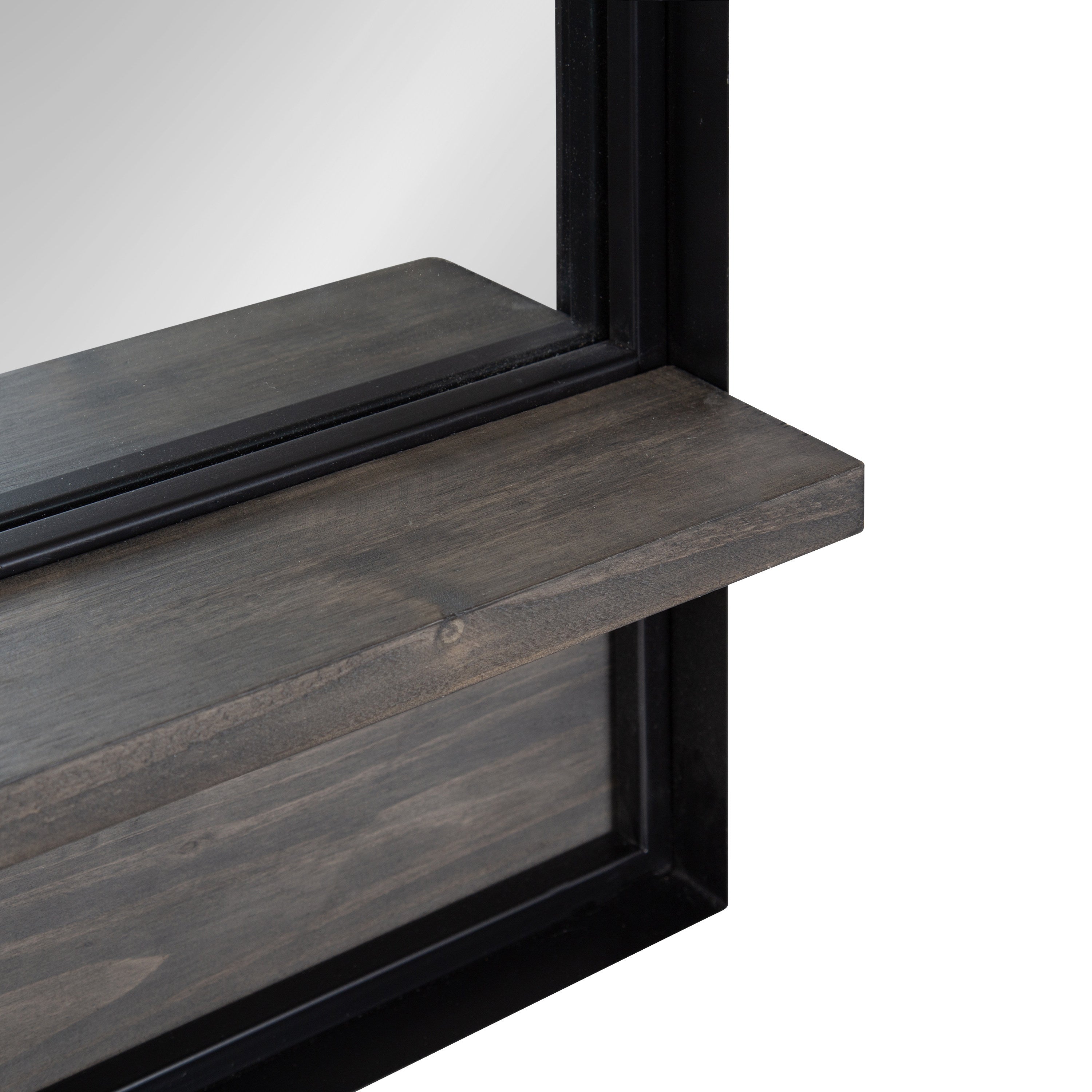 Functional Mirror Gray Black 24x32 3