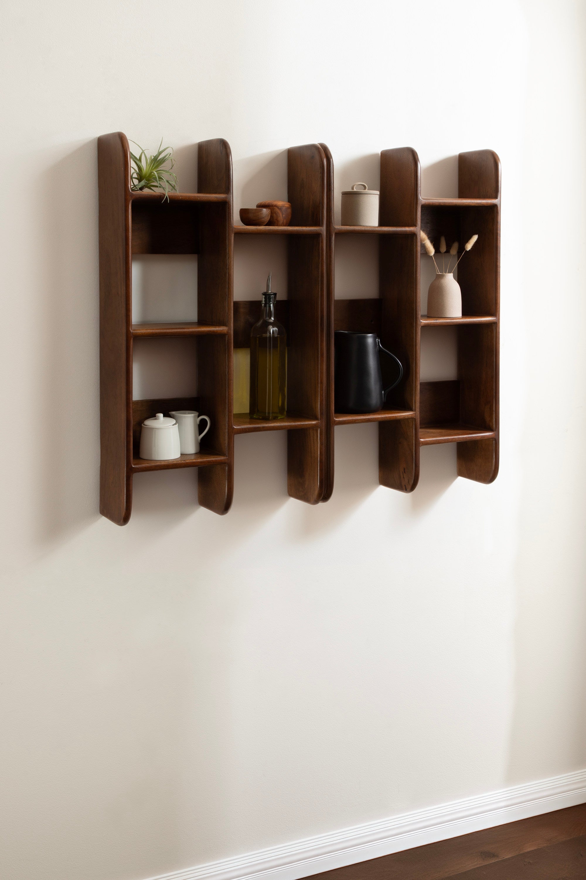Accent Shelf Walnut Brown 30x17 8