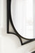 Scallop Mirror Black 28x28 7