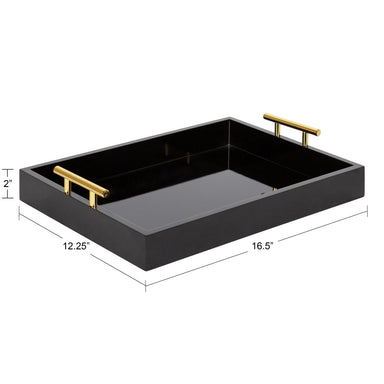 Single Tray Black Gold 17x13 2