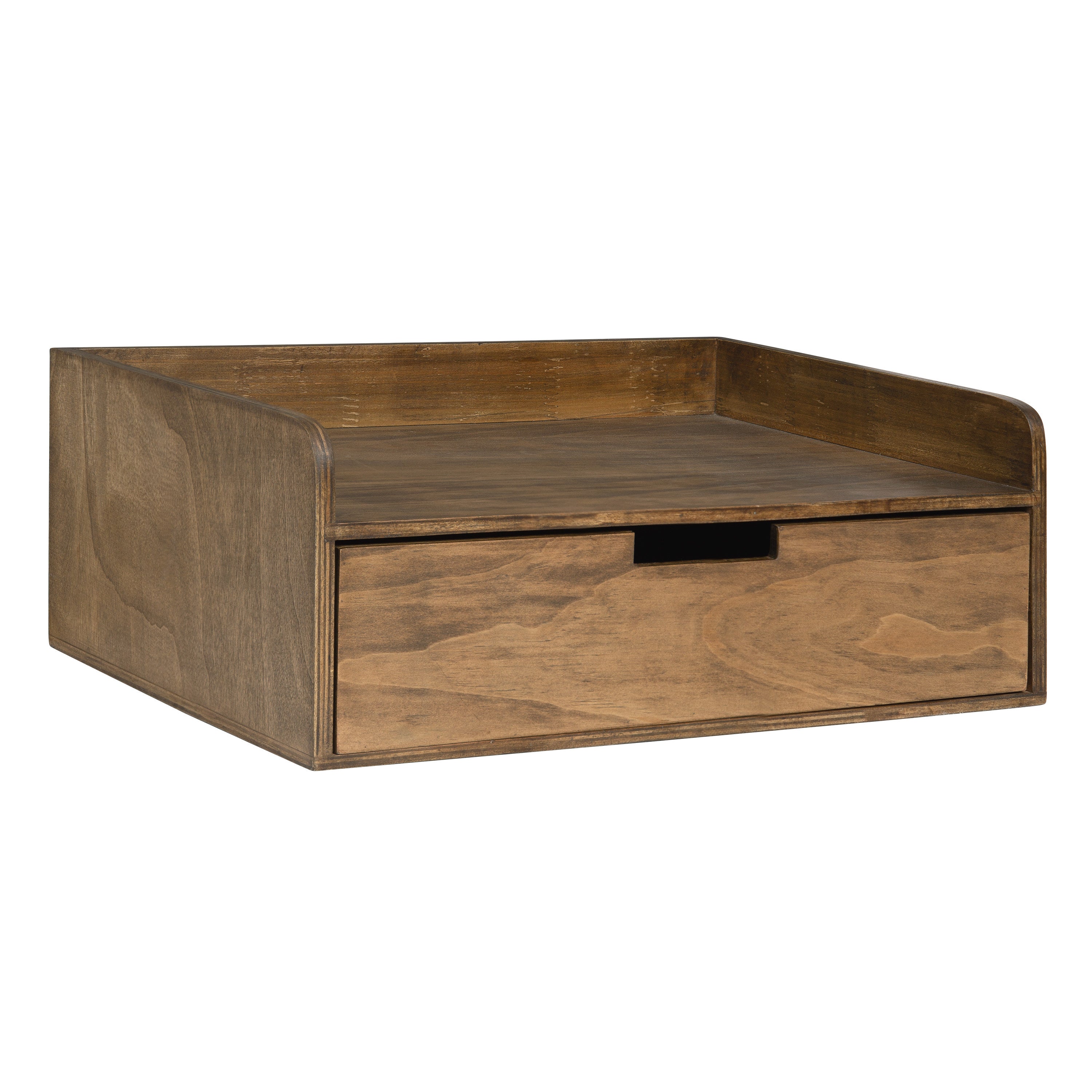 Floating Side Table Rustic Brown 18x12x7 1