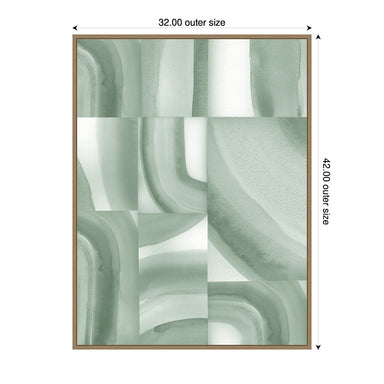 Framed Canvas Sylvie Dark Gold 32x42 2