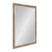 Rectangle Mirror Brown 27x39 2