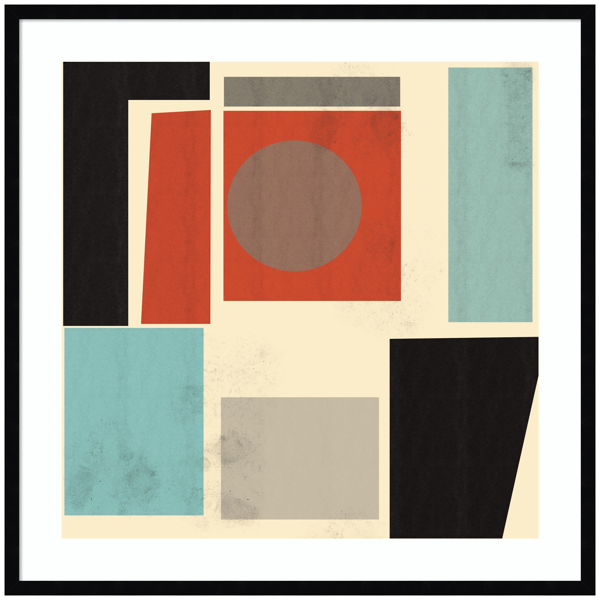 Framed Art 33x33 Svelte Noir Black 1