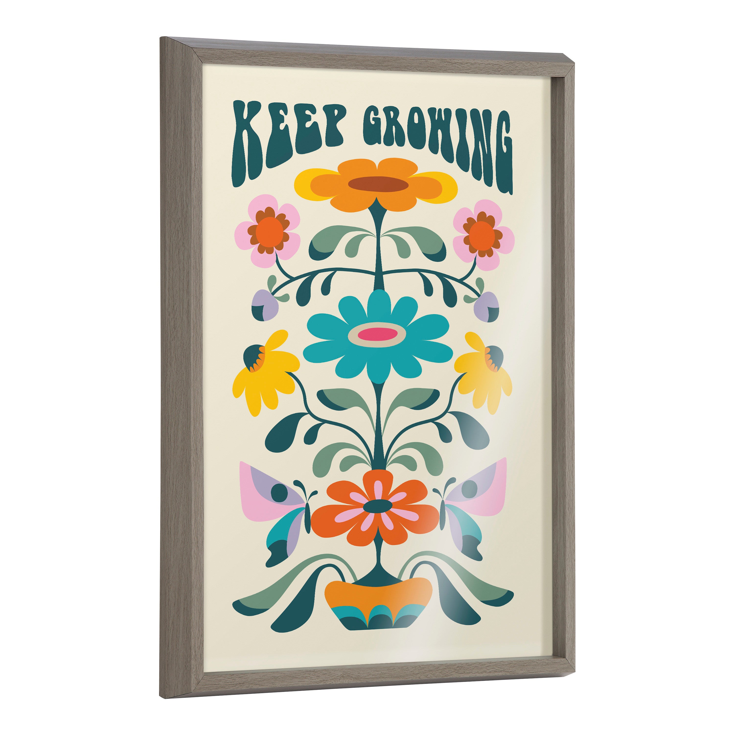 Blake Keep Growing Framed Printed Glass by Rachel Lee of My Dream Wall