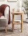 Side Table Natural 16x16x24 7