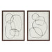 Art Set Sylvie Walnut 2 Piece Set 18x24 1