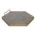 Single Tray Gold Gray 16" Diameter 1